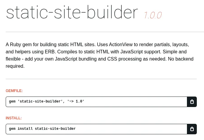 Static Site Builder